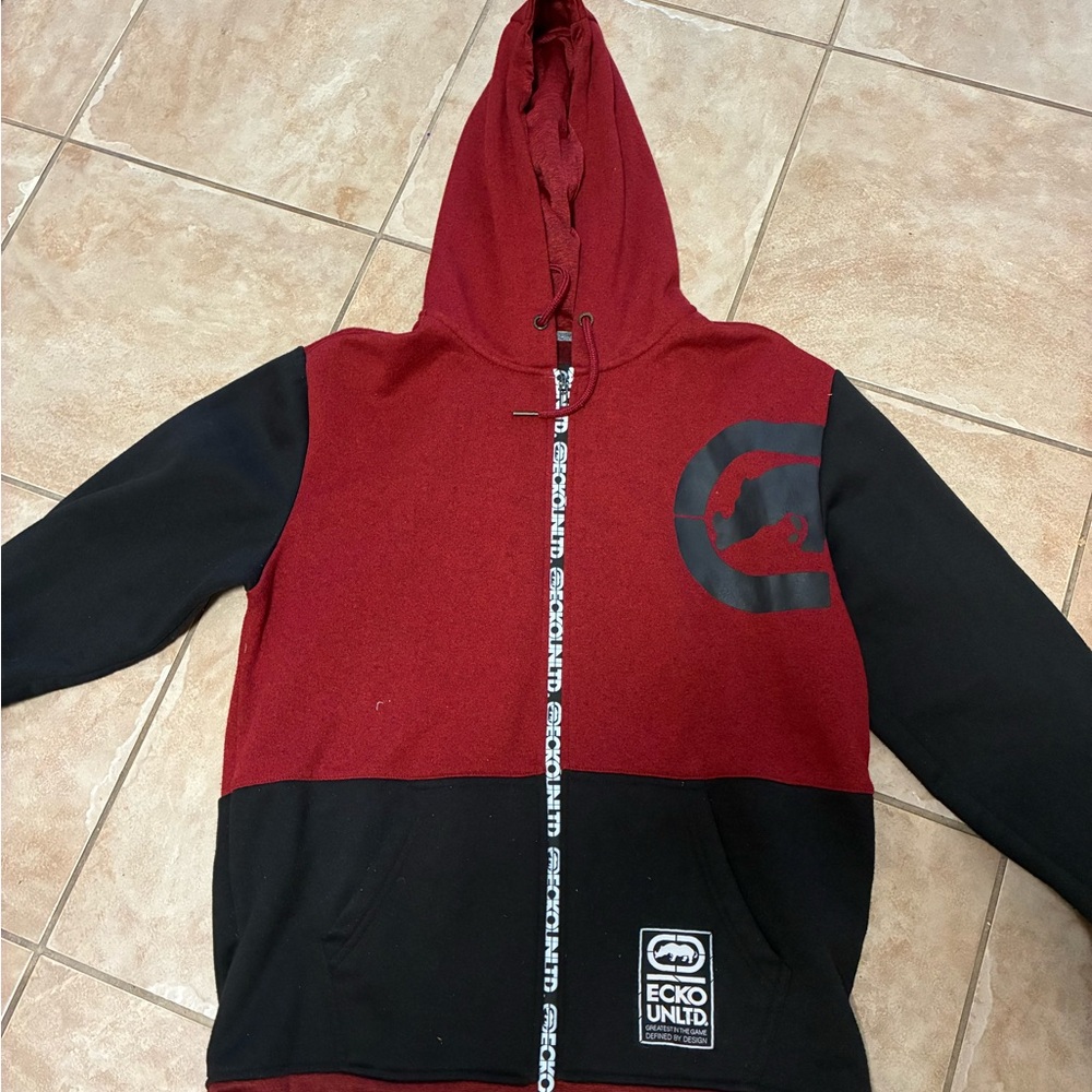 Ecko Unlimited Black Hoodie with Logo